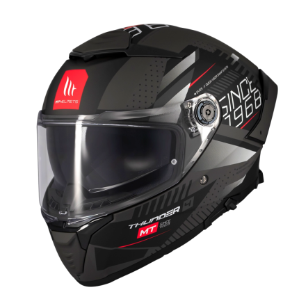 MT Scooter Helm Thunder 4 SV luminence Mat-Zwart