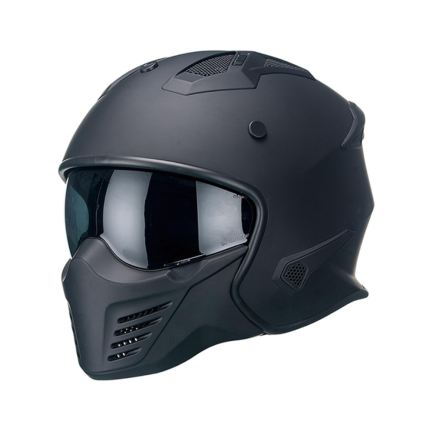 Vito Bruzano Jet Helm Scooter Mat-Zwart