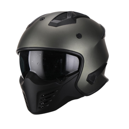 Vito Bruzano Jet Helm Scooter Titanium Mat