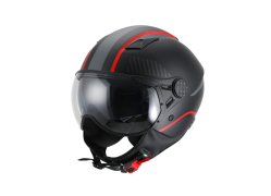 Vito Lavori Jet Helm Scooter - Black/Red