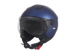 Vito Moda Jet Helm Scooter - Mat-Blauw