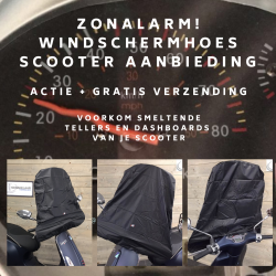 ZONALARM! VOORKOM GESMOLTEN DASHBOARD SCOOTER