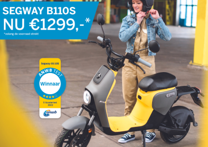 €500.- korting op de Segway B110S E-scooter Op=Op