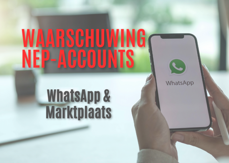 Pas op voor nepaccounts Marktplaats en WhatsApp
