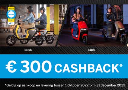 €300.- Cashback bij aanschaf van een Segway E-scooter