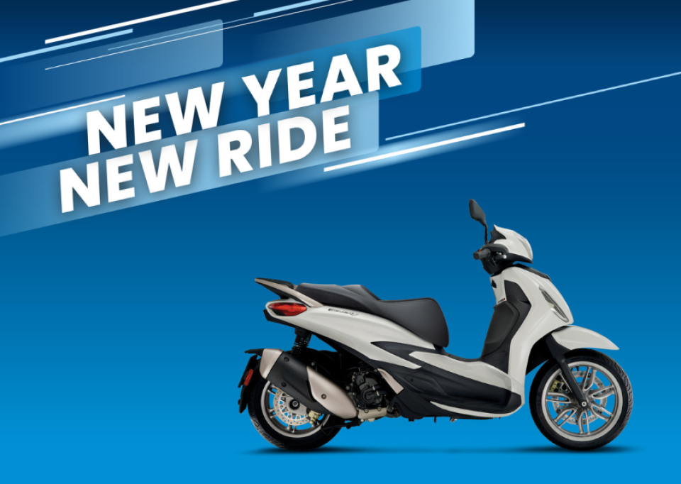 New Year, New Ride! Korting op diverse Vespa/Piaggio modellen!