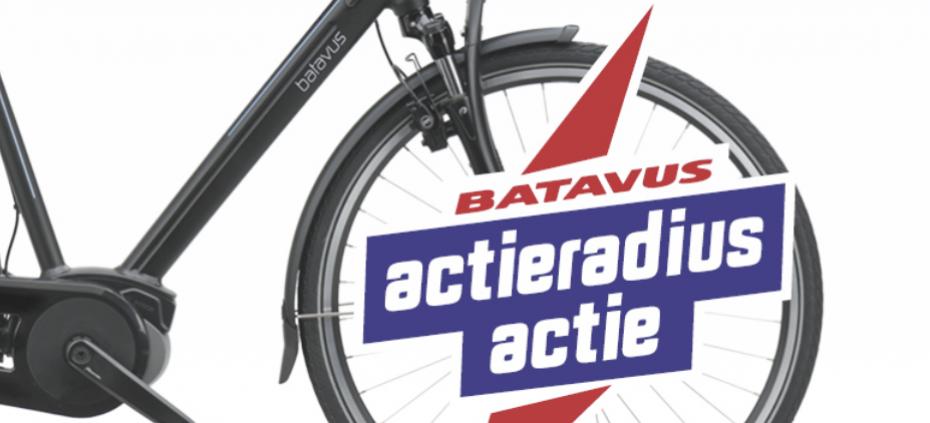 GRATIS ACTIERADIUS ACTIE BIJ AANKOOP VAN EEN BATAVUS E-BIKE